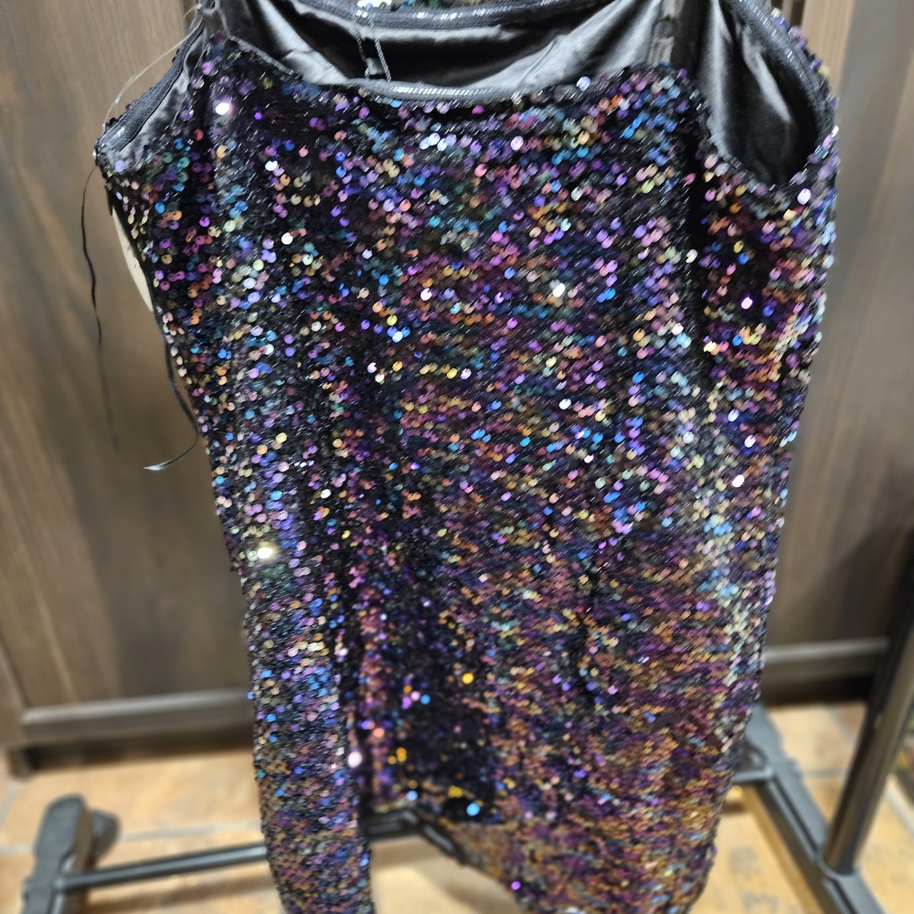 Sequin Multicolor Slip Dress